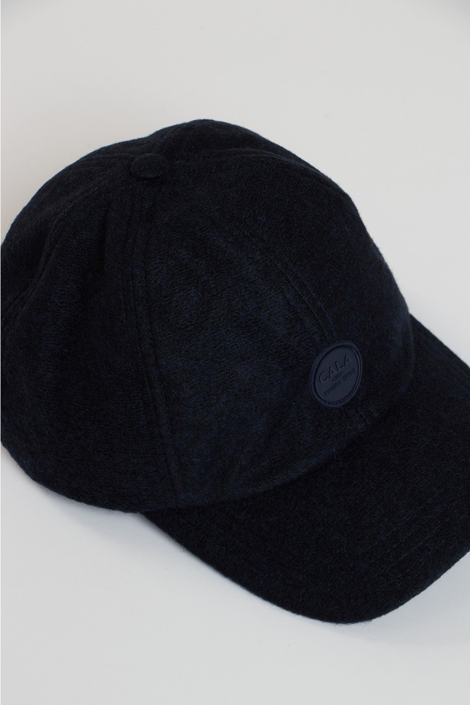 Casquette en laine bleu marine ALBERT VALENCE - 4