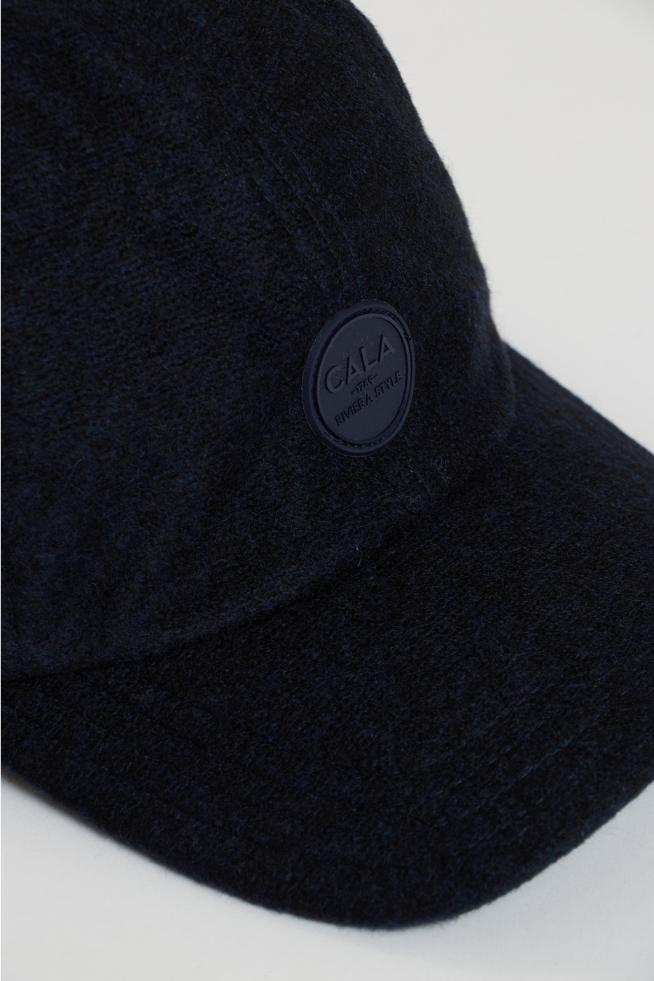 Casquette en laine bleu marine ALBERT VALENCE - 2