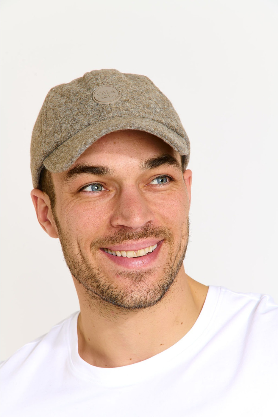Casquette en laine taupe ALBERT VALENCE - 5