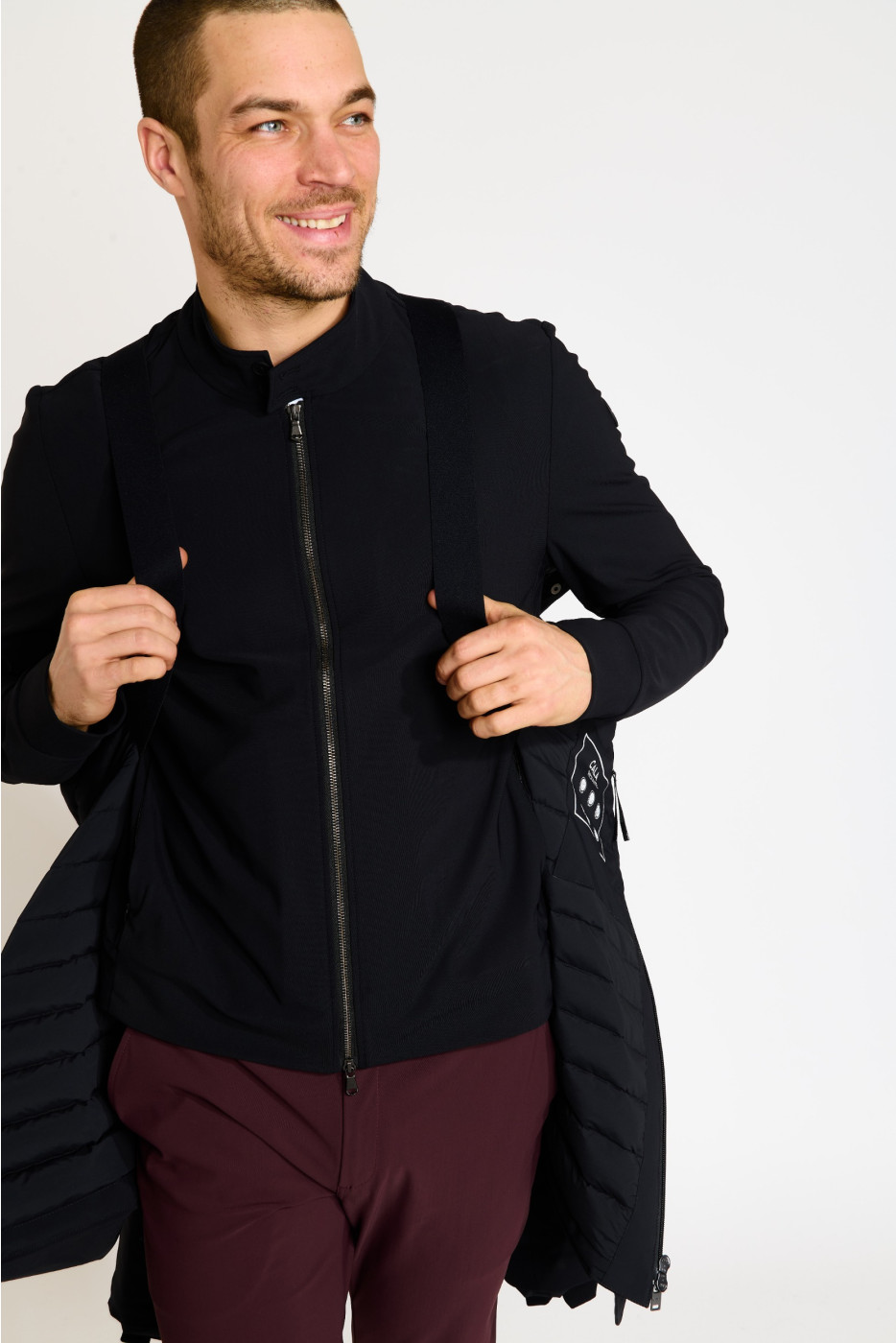 Blouson parka noire BEN TURIN - 9