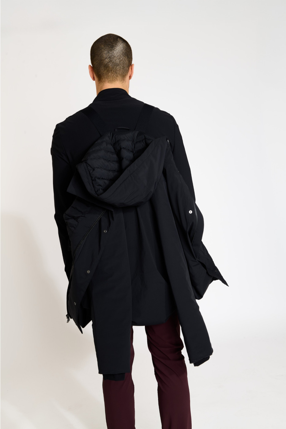Blouson parka noire BEN TURIN - 10