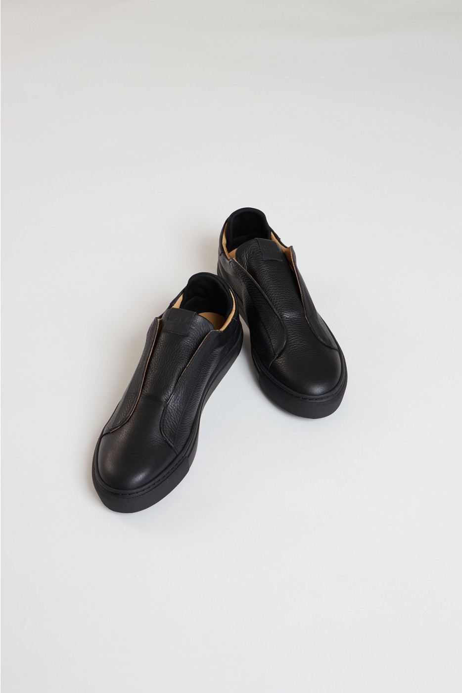 Baskets noires en cuir BENJAMIN FERIOLO - 2