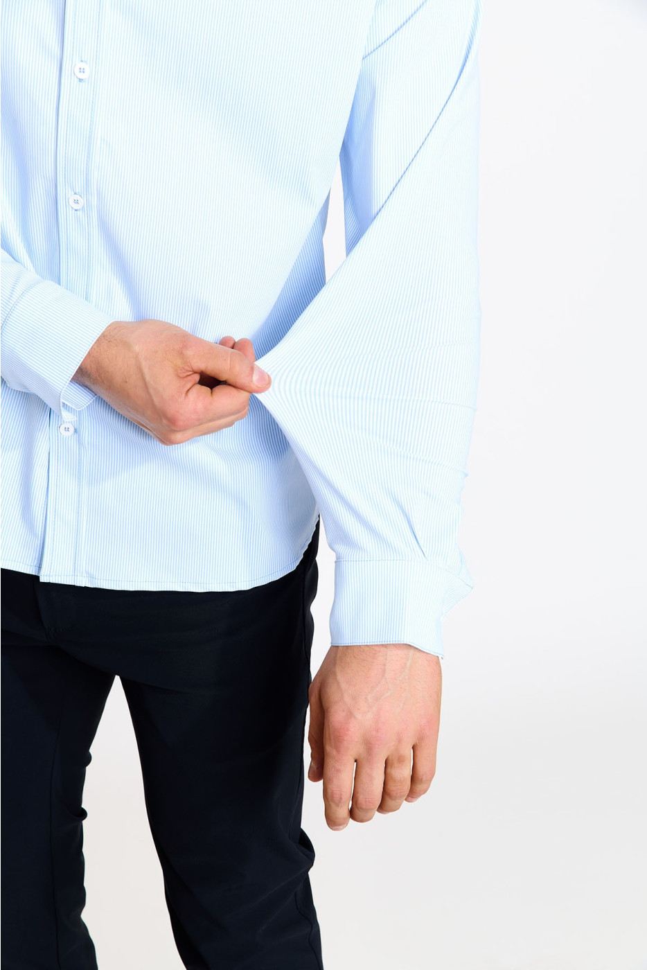 Chemise bleu ciel JEAN MURCIE - 6