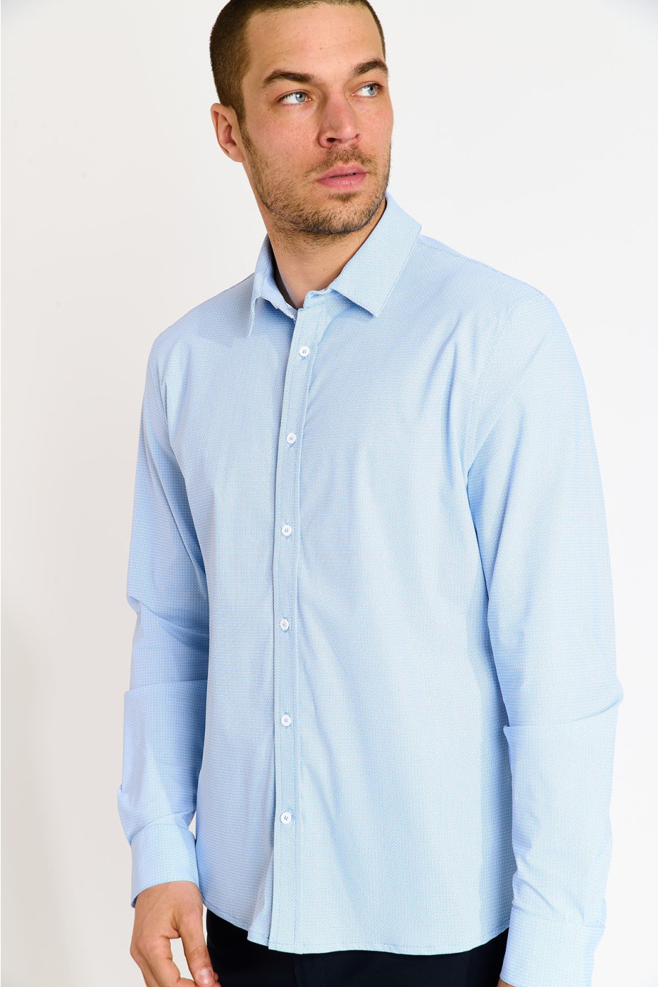 Chemise bleue JEAN MURCIE - 5