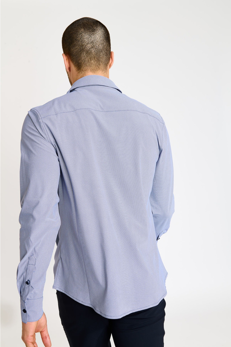 Chemise bleu marine JEAN MURCIE - 3