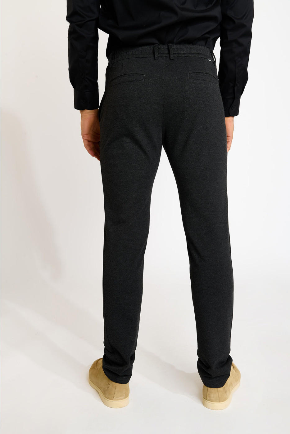 Pantalon gris anthracite SERGE MATERA - 4