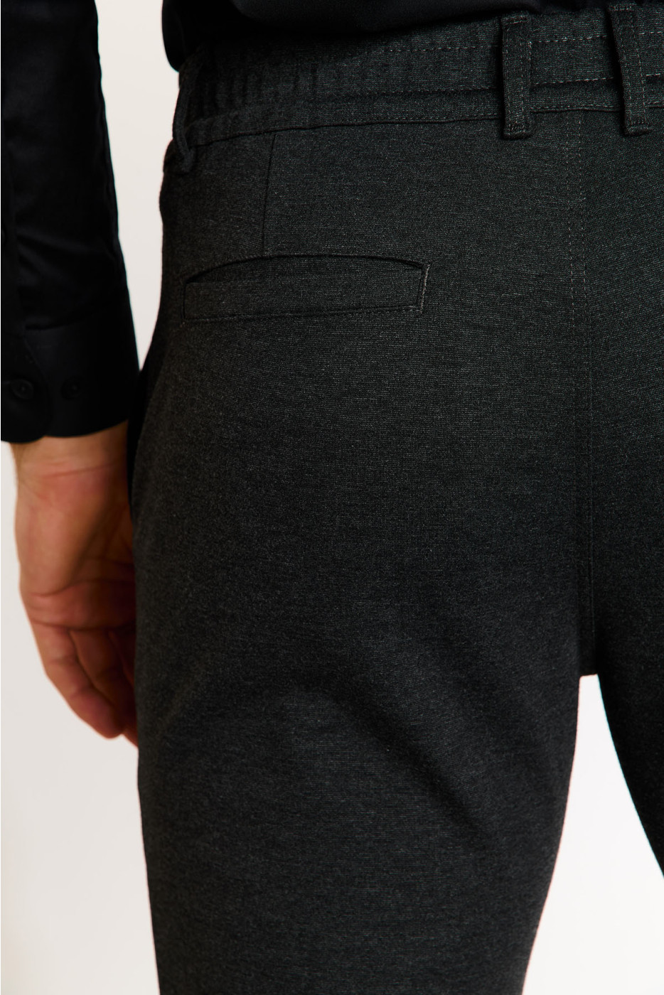 Pantalon gris anthracite SERGE MATERA - 3