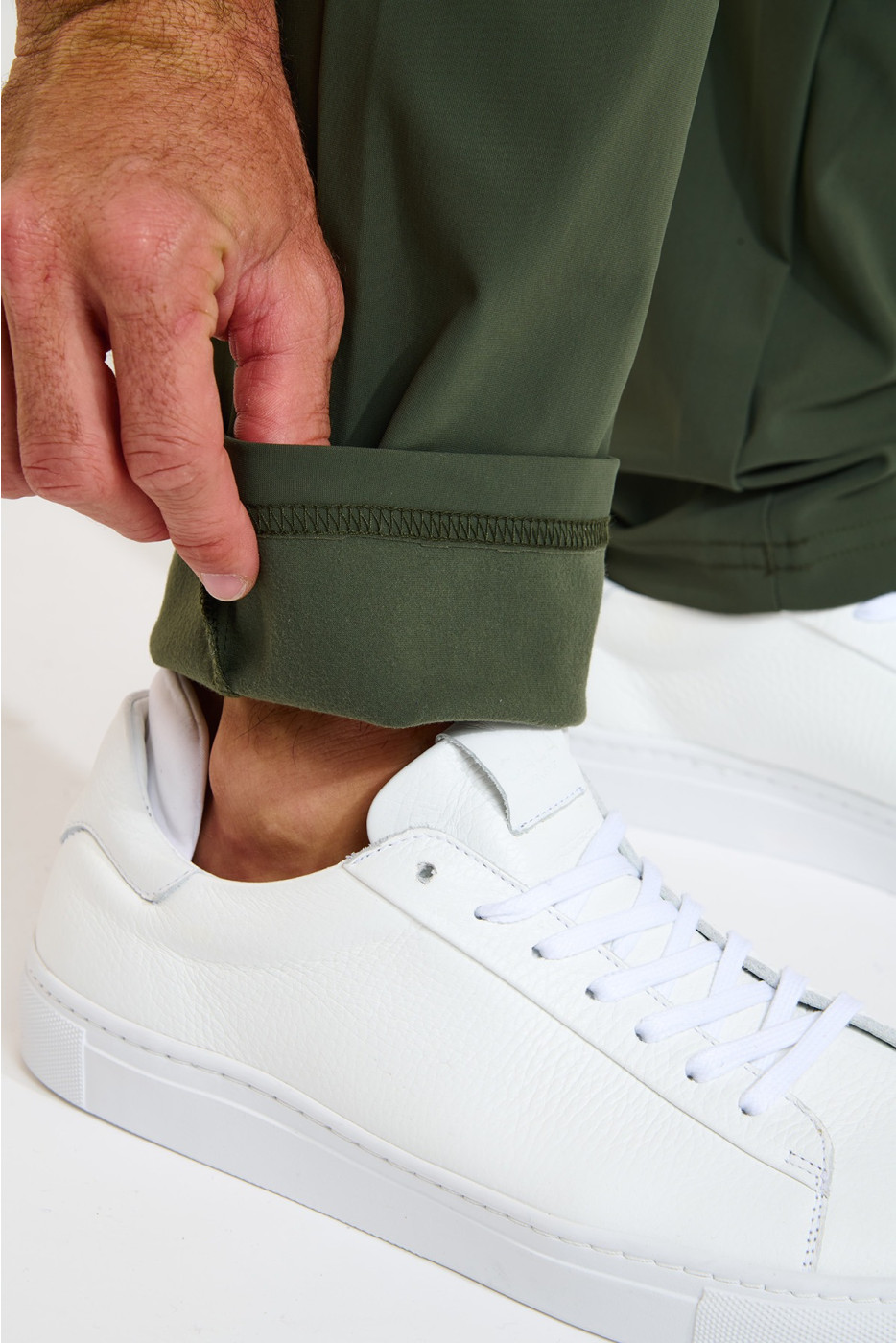 Pantalon vert kaki SERGE MERIBEL - 5