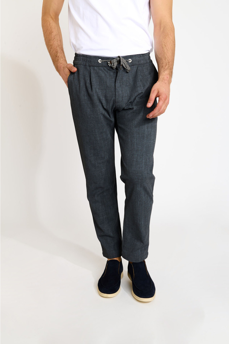 Pantalon gris anthracite THOMAS CORGOGLIO - 2