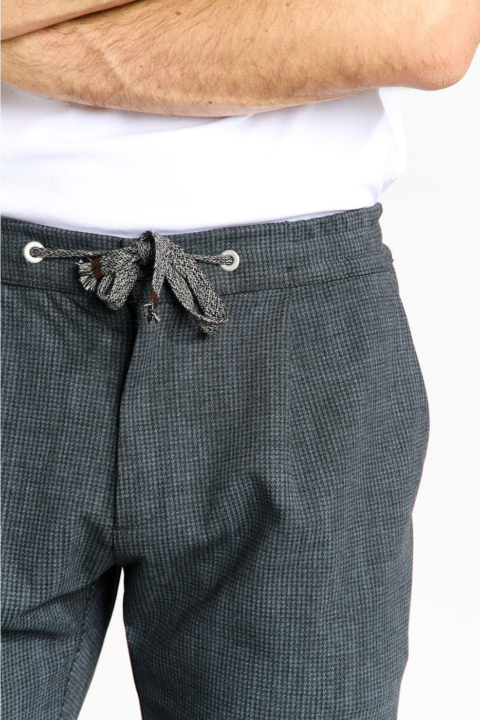 Pantalon gris anthracite THOMAS CORGOGLIO - 5