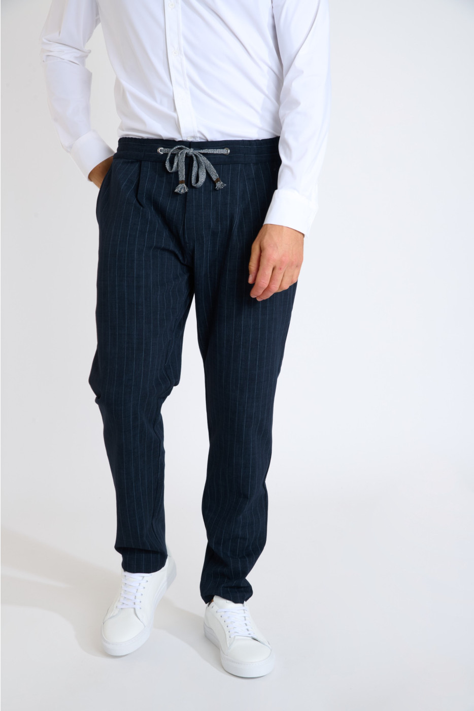 Pantalon bleu marine THOMAS SORENTO - 4
