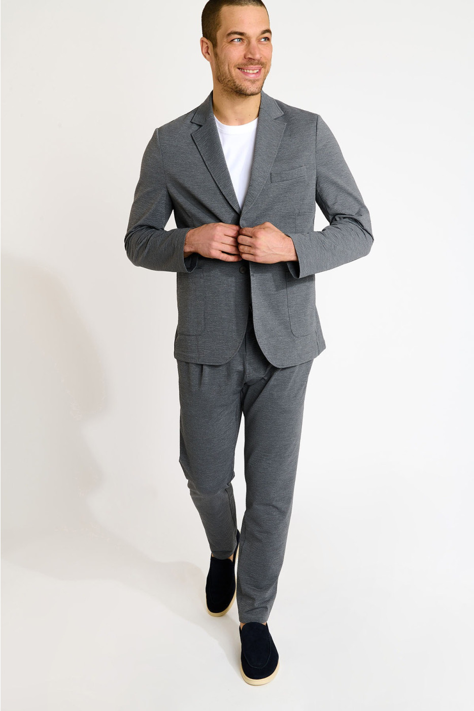 Pantalon gris anthracite THOMAS TRIESTE - 3