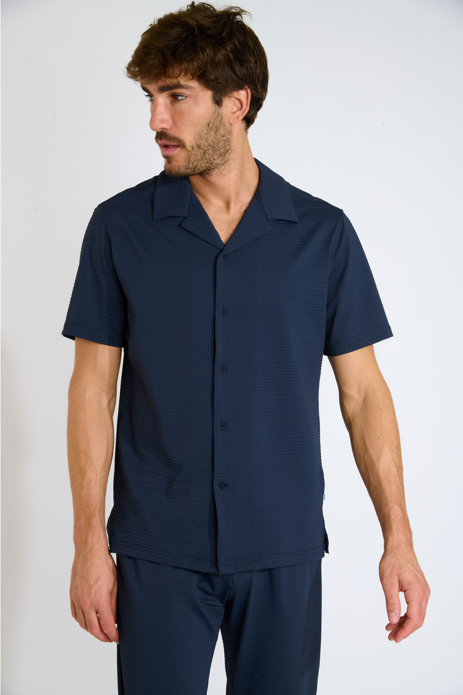 Chemise bleu marine ALEX TRIESTE - 2