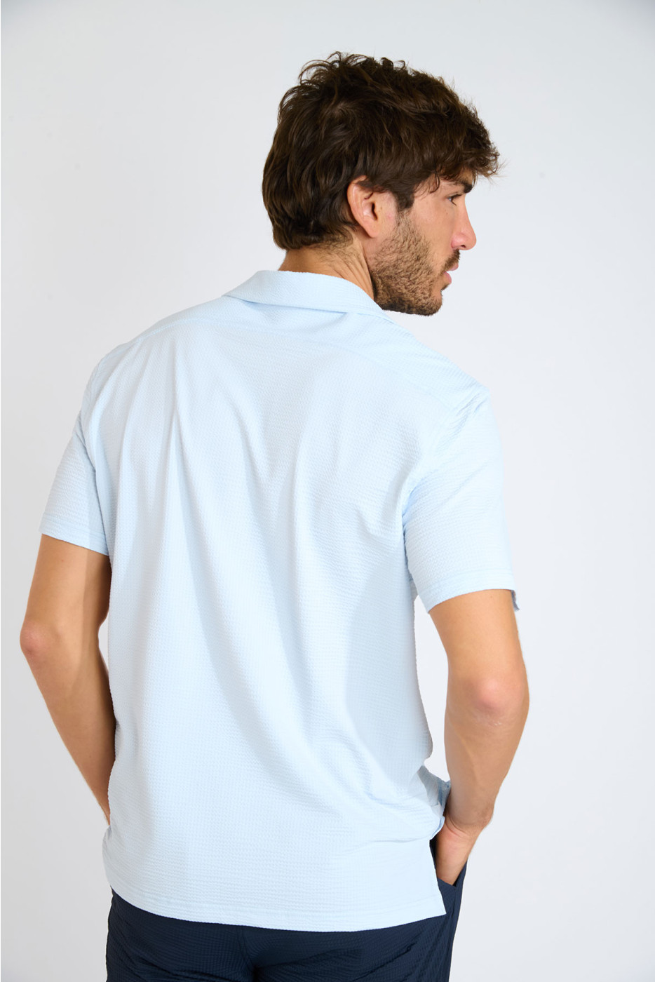 Chemise bleu ciel ALEX TRIESTE - 7