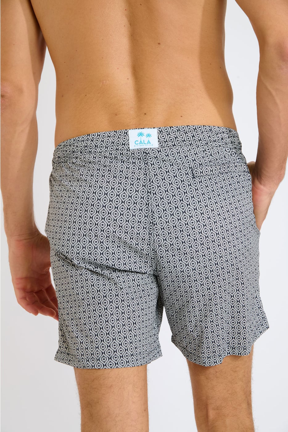 Short de bain marine mosaïque EMILIO SESTRI - 2