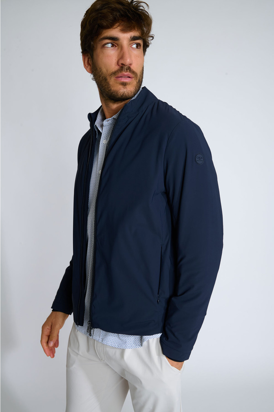 Blouson packable bleu marine GEORGES CATANIA - 2