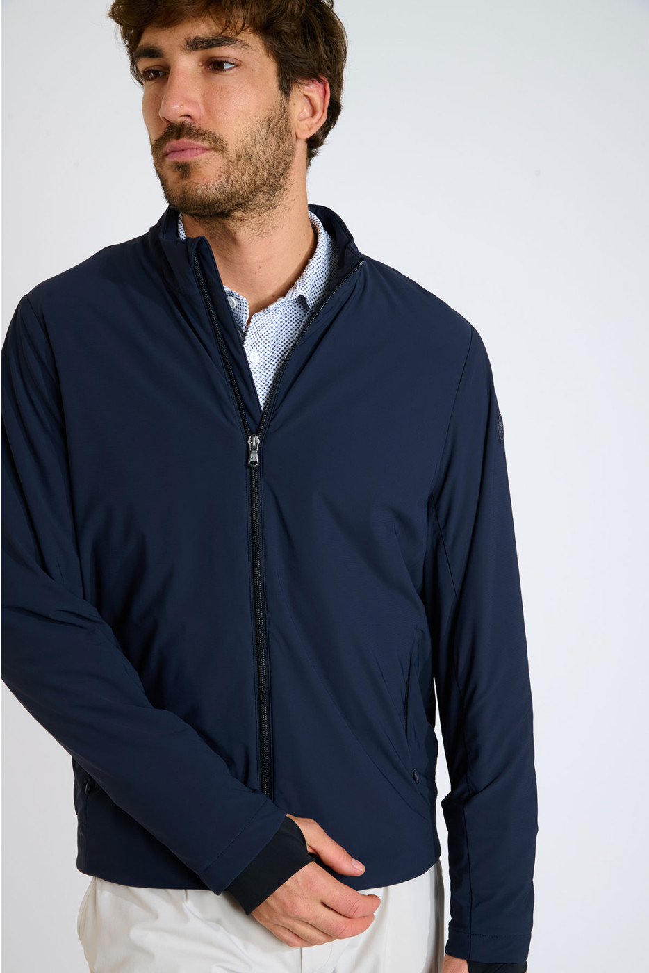 Blouson packable bleu marine GEORGES CATANIA - 4