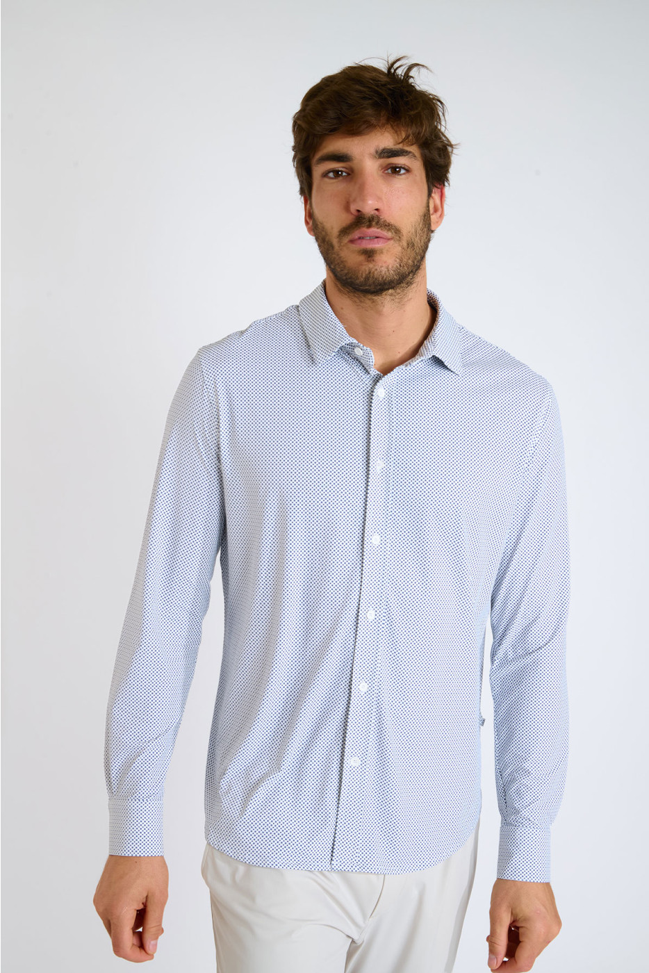 Chemise bleu marine JEAN ROMA - 6