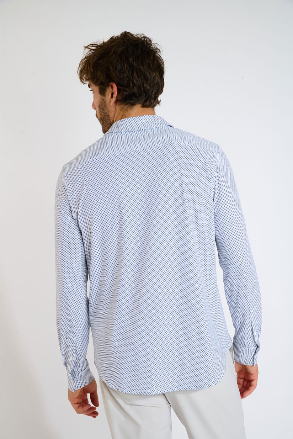 Chemise bleu marine JEAN ROMA - 3