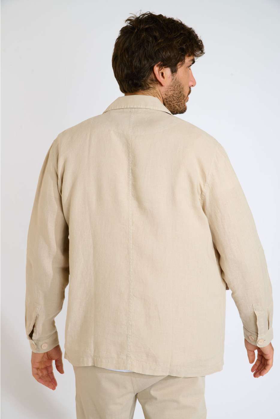 Chemise saharienne beige LIONEL PISE - 2