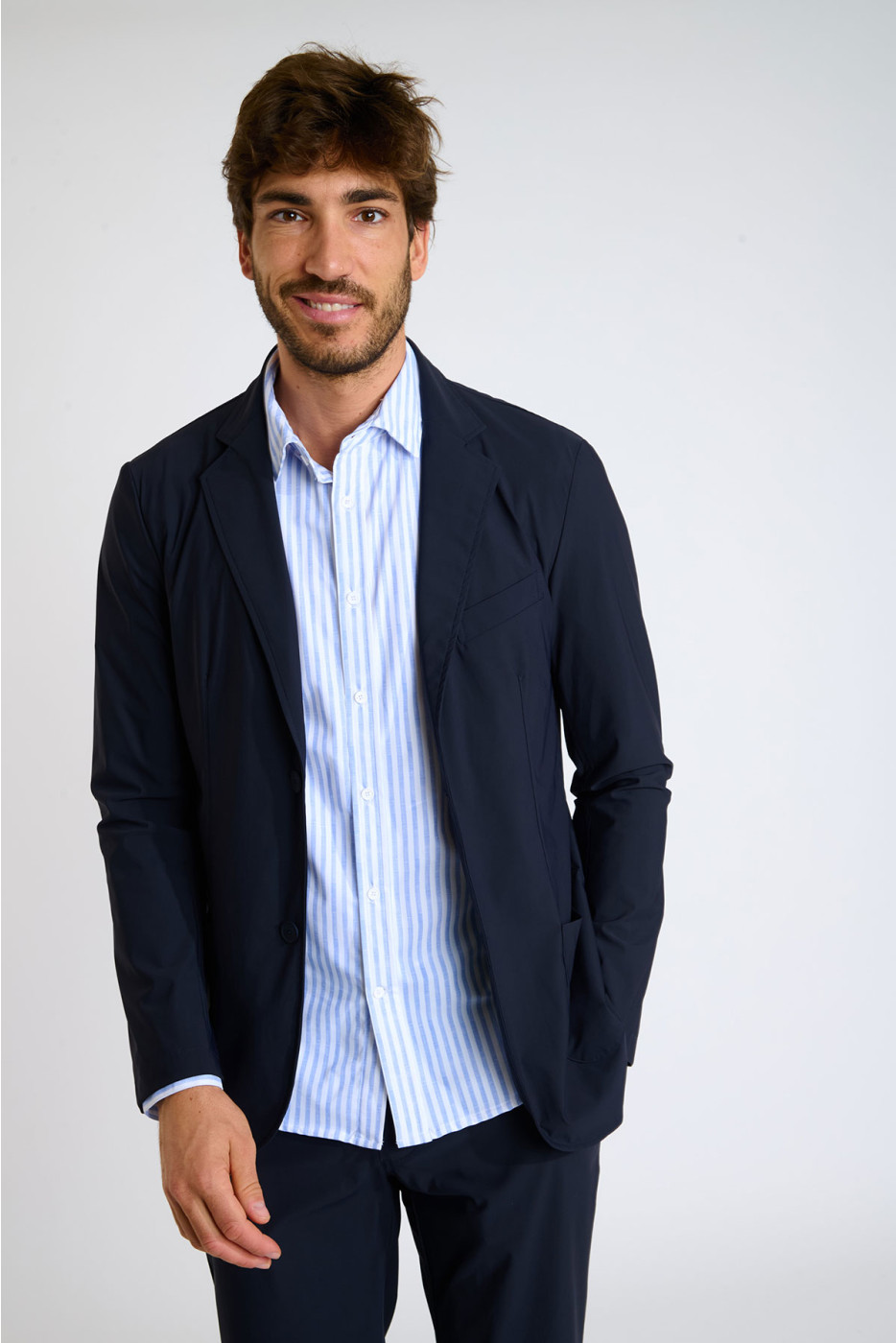 Veste packable bleu marine NIKOLA ALGHERO