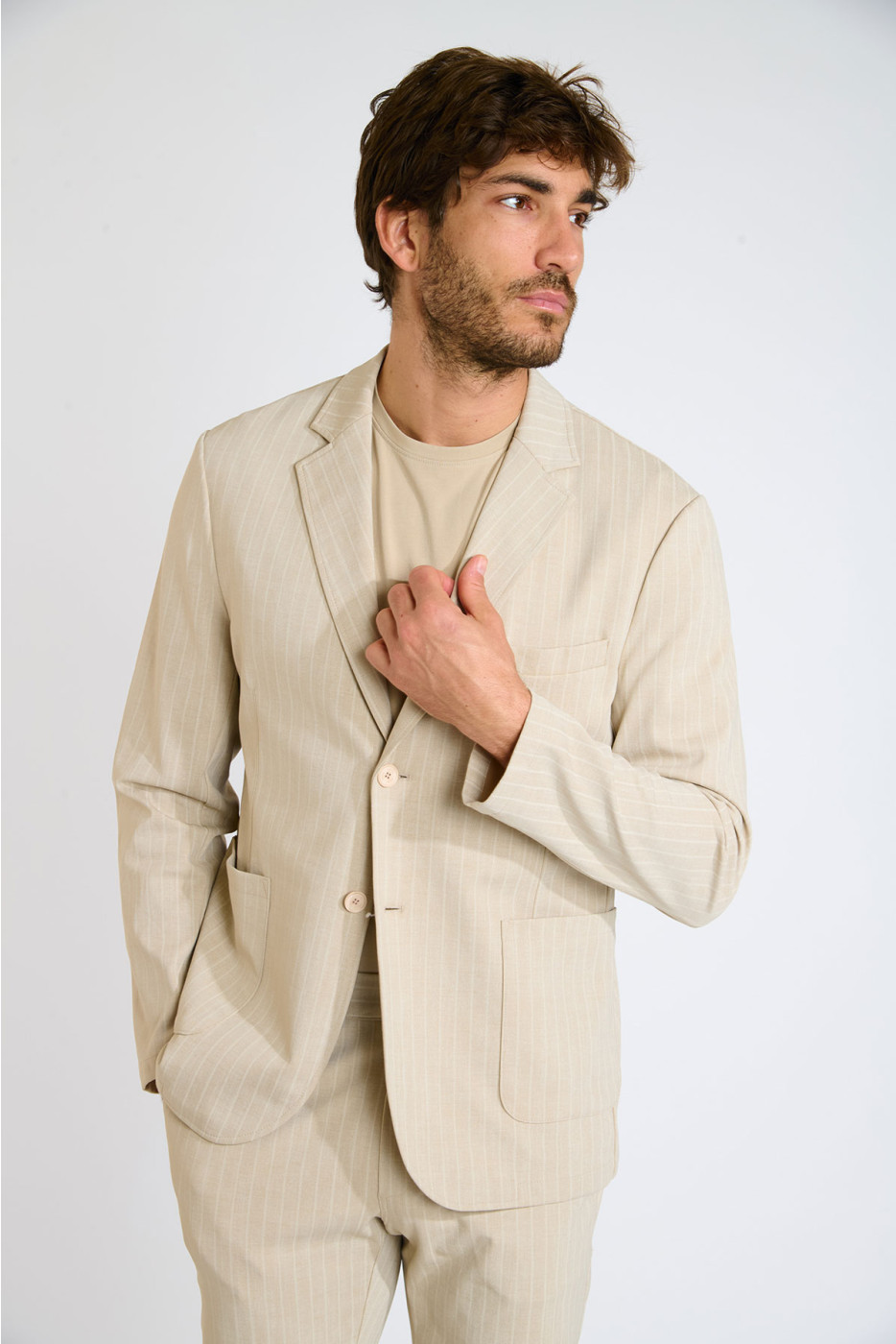 Veste jersey beige NIKO CERVO