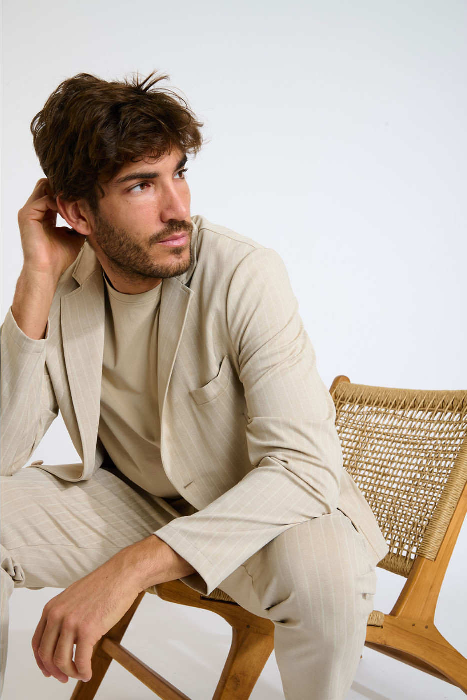 Veste jersey beige NIKO CERVO