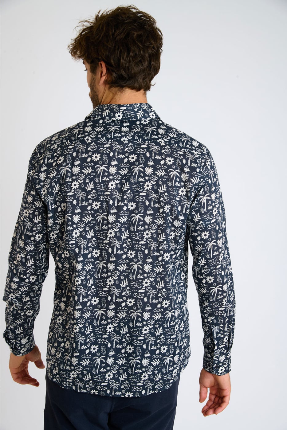 Chemise bleu marine QUENTIN GERACE - 3