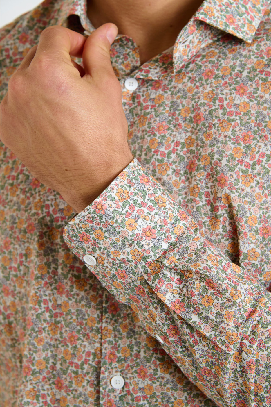 Chemise écru imprimé floral QUENTIN VIESTE - 3