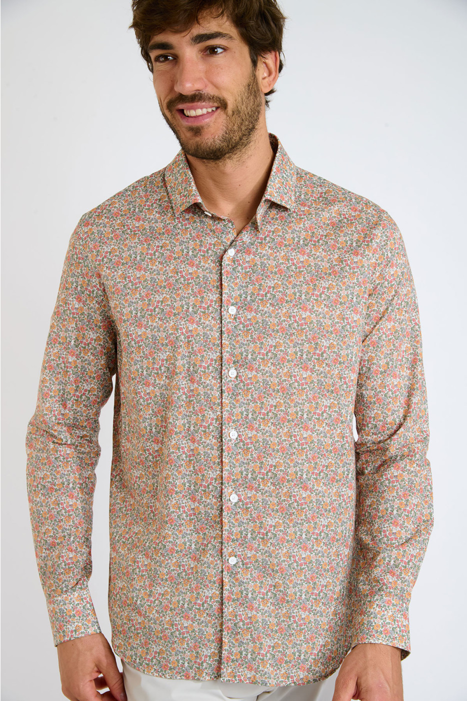 Chemise écru imprimé floral QUENTIN VIESTE - 6