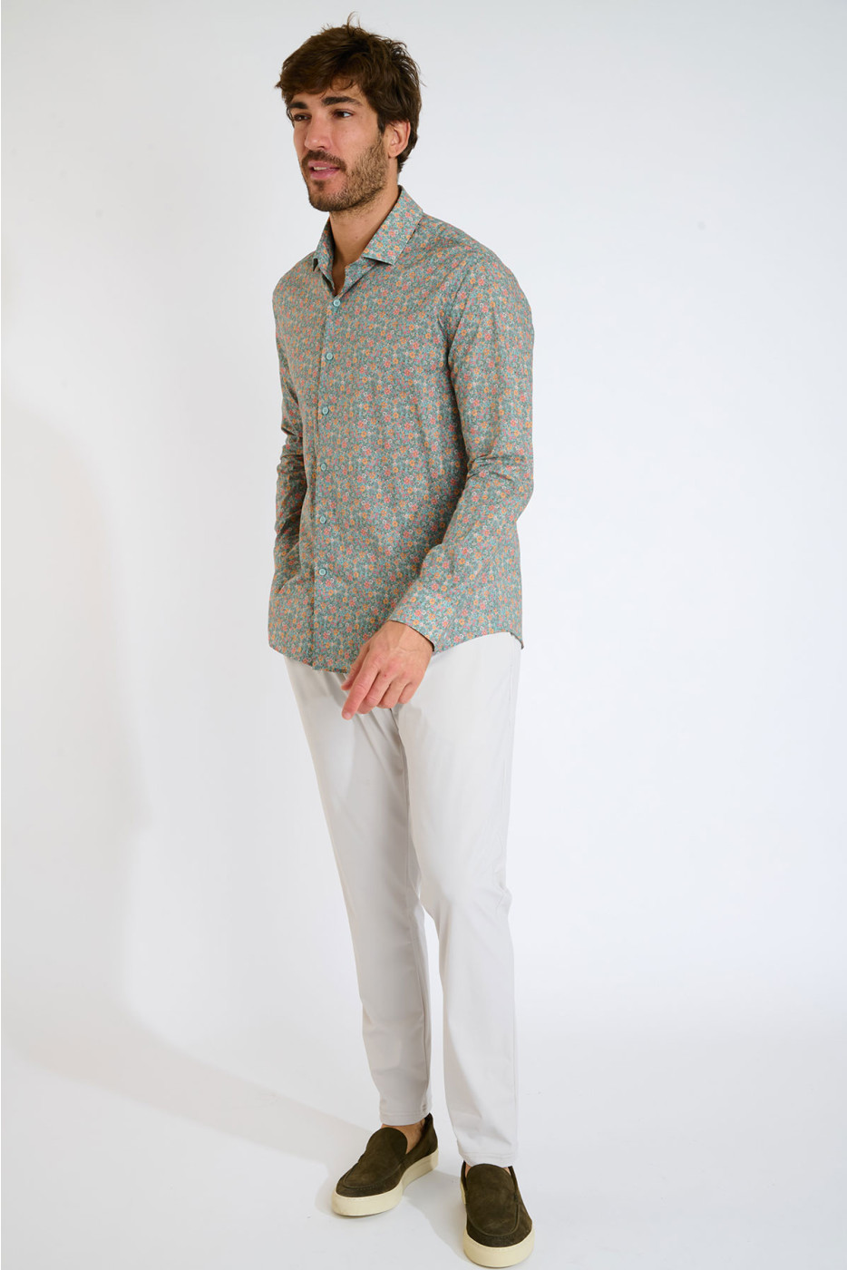 Chemise amande imprimé floral QUENTIN VIESTE - 3