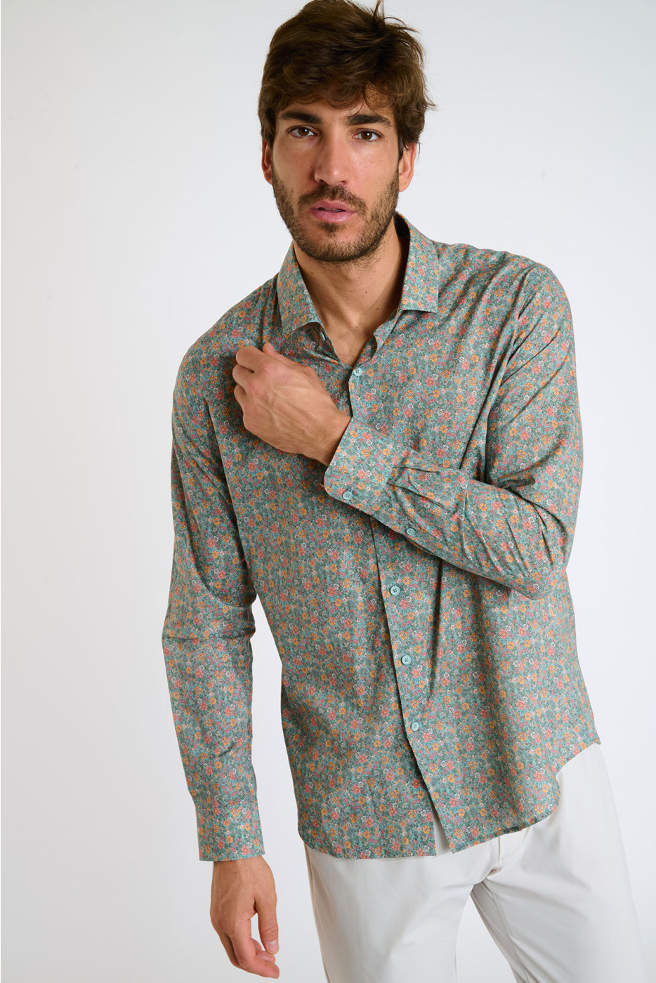 Chemise amande imprimé floral QUENTIN VIESTE - 4