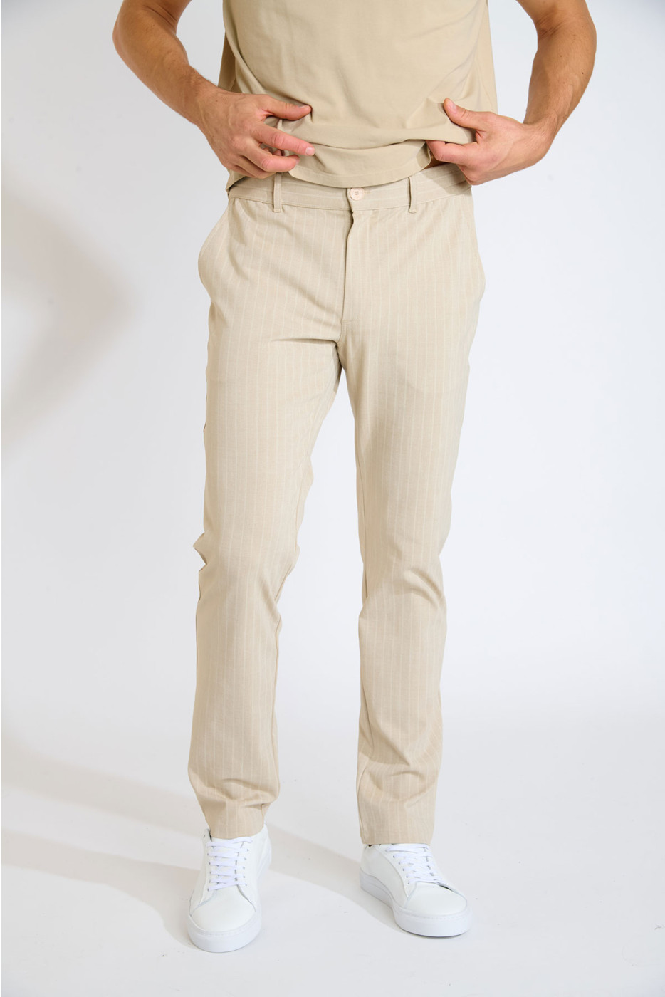 Pantalon beige SERGE CERVO - 5