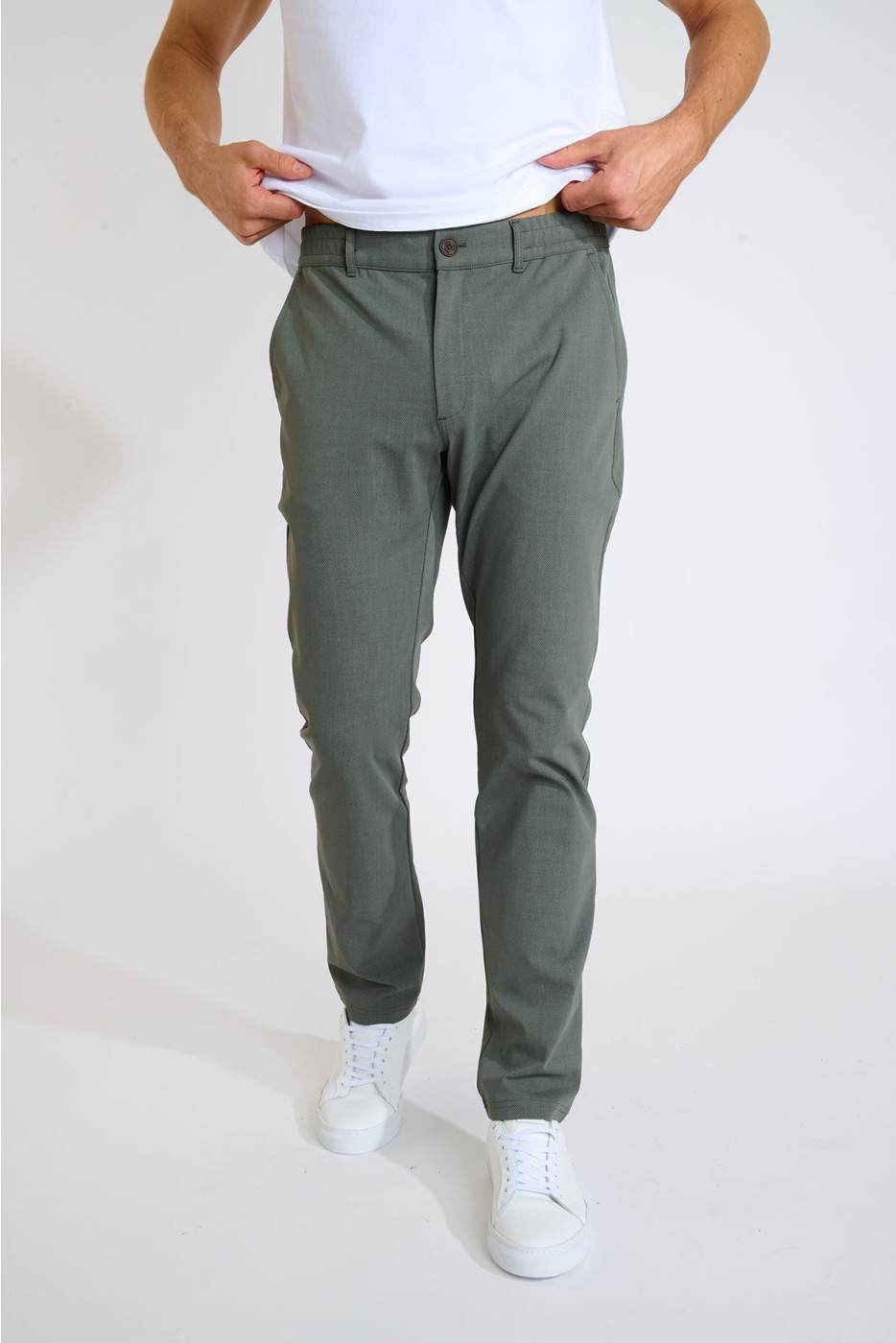 Pantalon kaki SERGE OSTIA