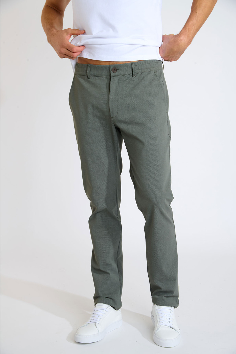Pantalon kaki SERGE OSTIA