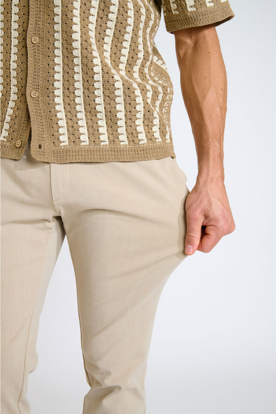 Pantalon beige SERGE TRANI - 2