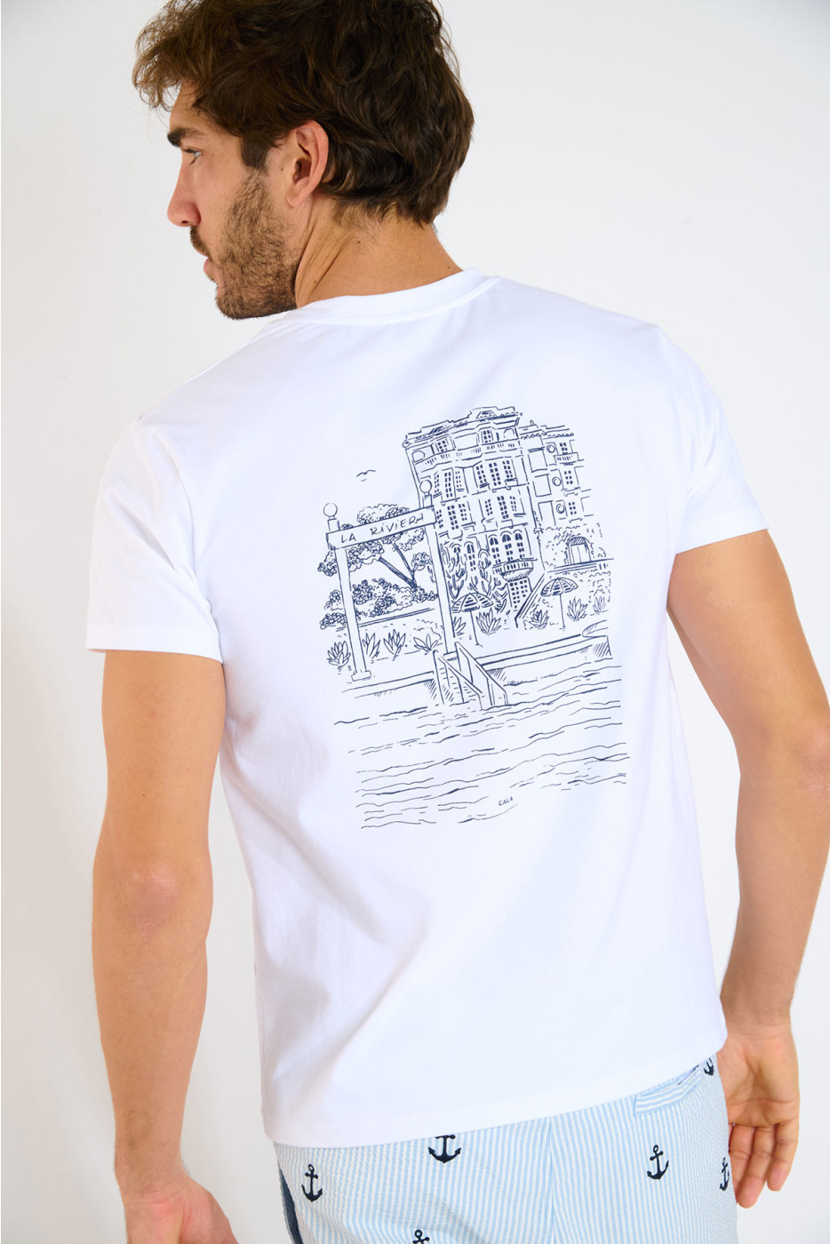 T-shirt blanc imprimé hôtel THEOHOTEL NAVIGLIO - 2