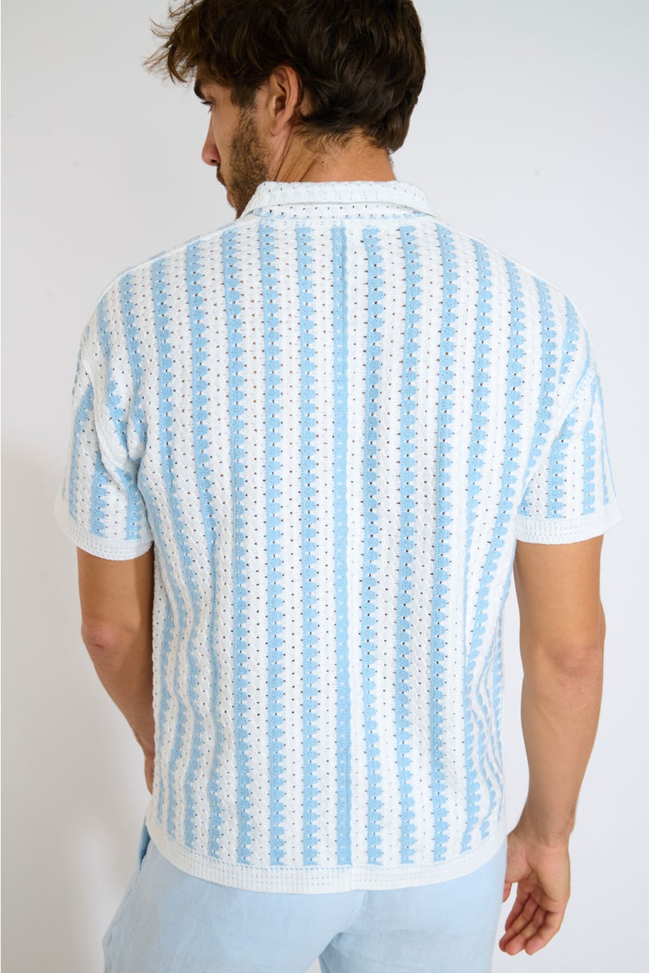 Chemise en maille écru TRISTAN SOVERATO - 2