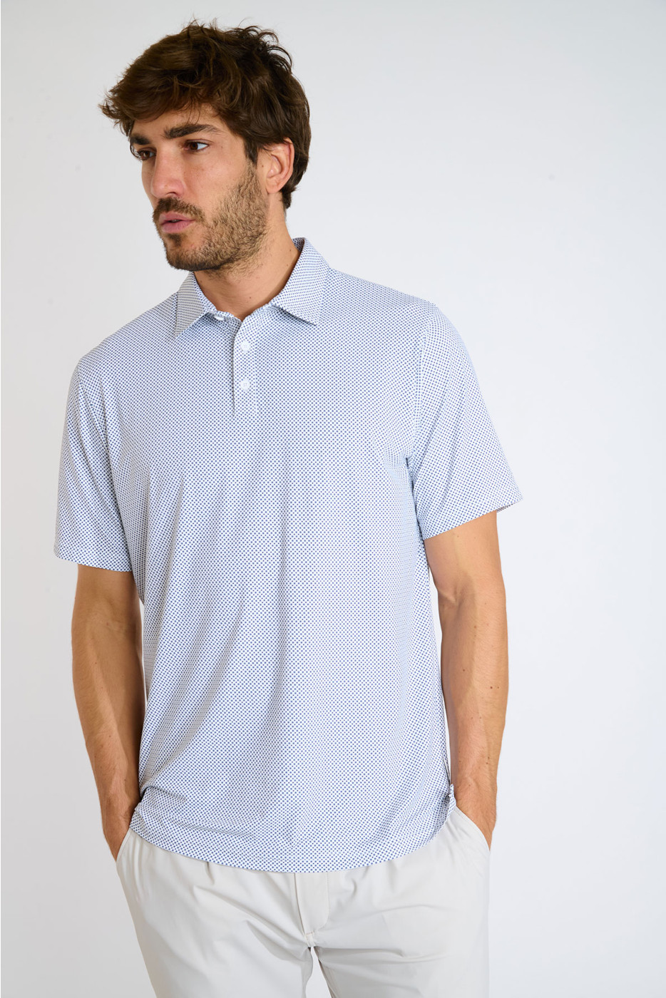 Polo bleu marine VASCO ROMA - 3