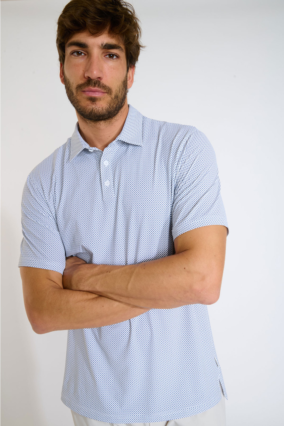 Polo bleu marine VASCO ROMA - 5