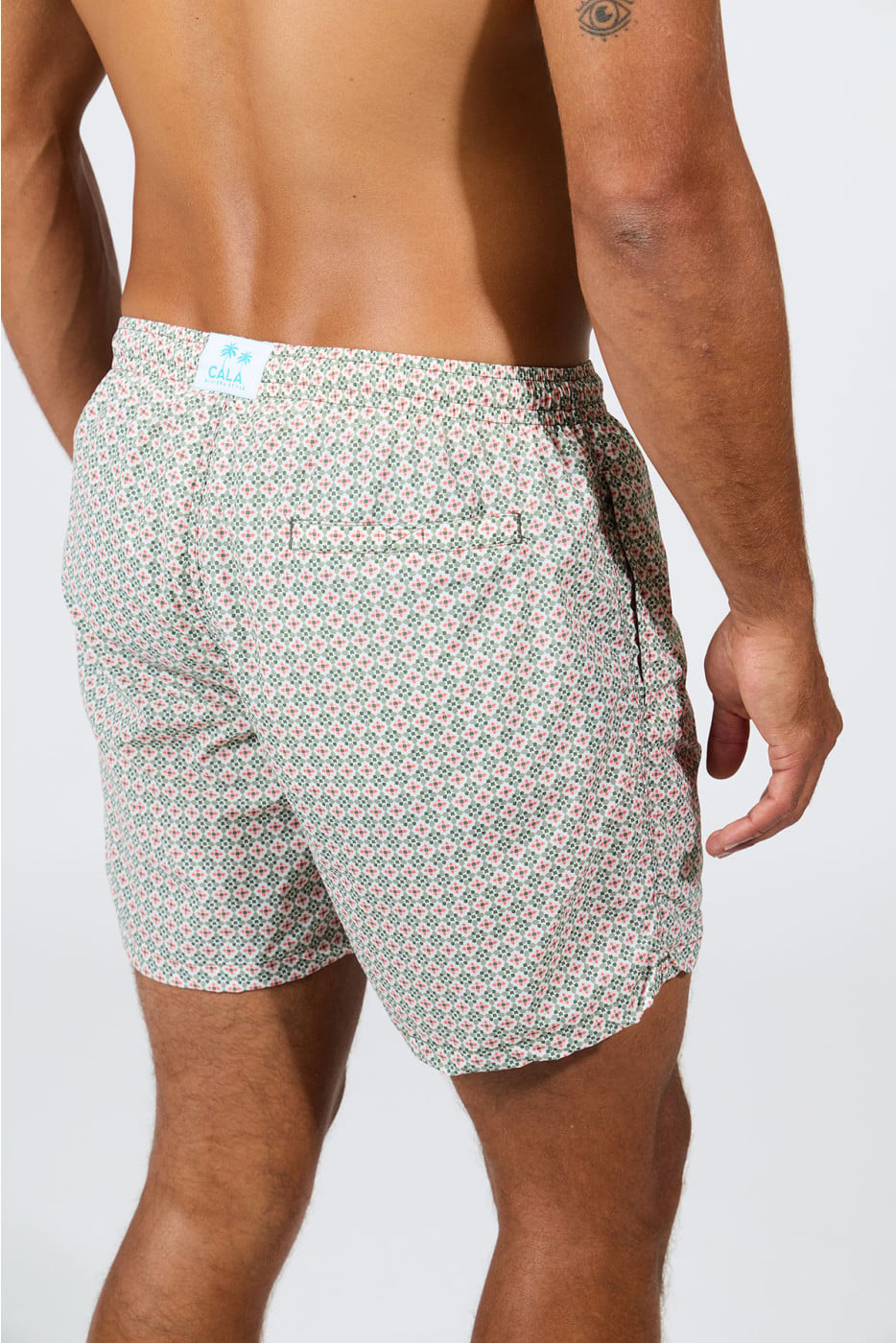 Short de bain kaki EMILIO SESTRI - 3