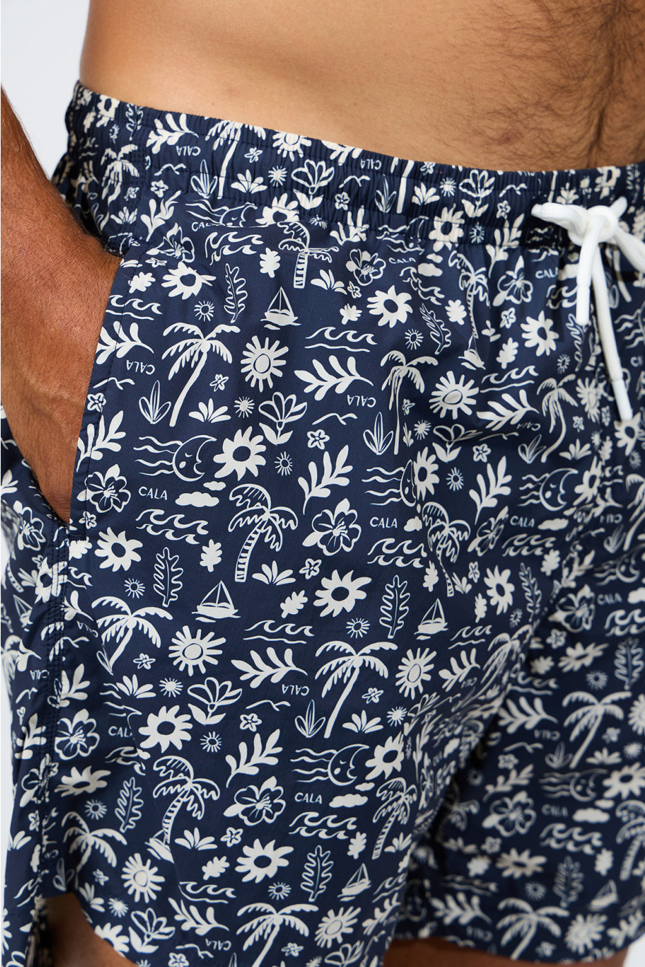 Short de bain marine imprimé EMILIO SESTRI - 4