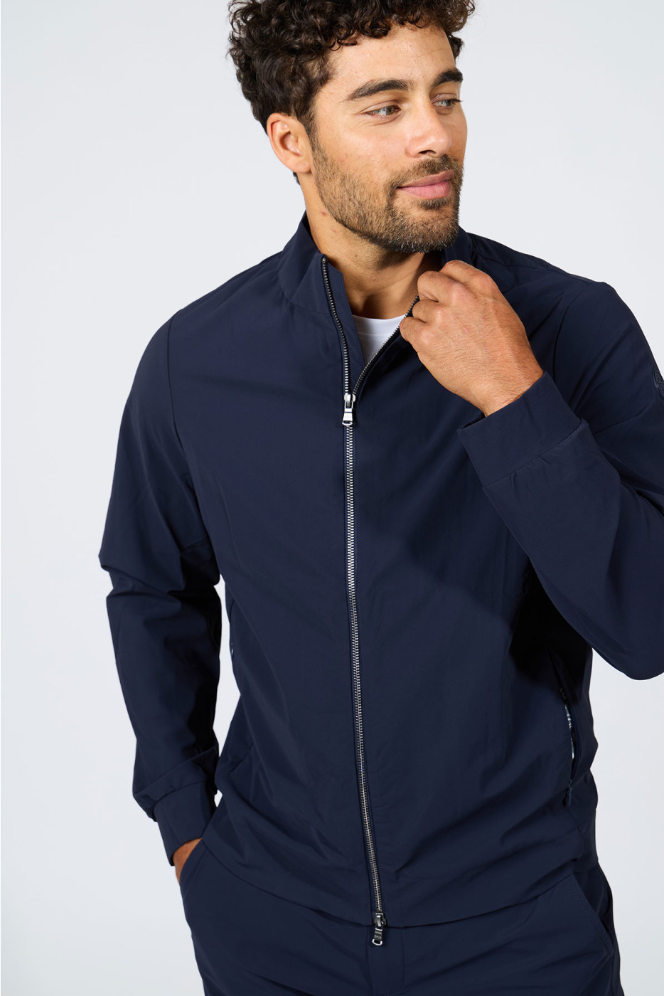 Blouson bleu marine Julien Lescada - 4