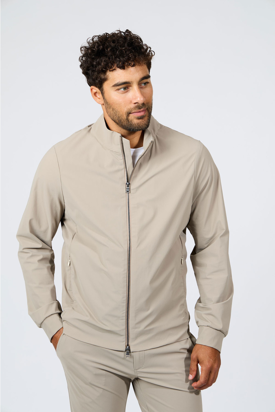 Blouson beige Julien Lescada - 6