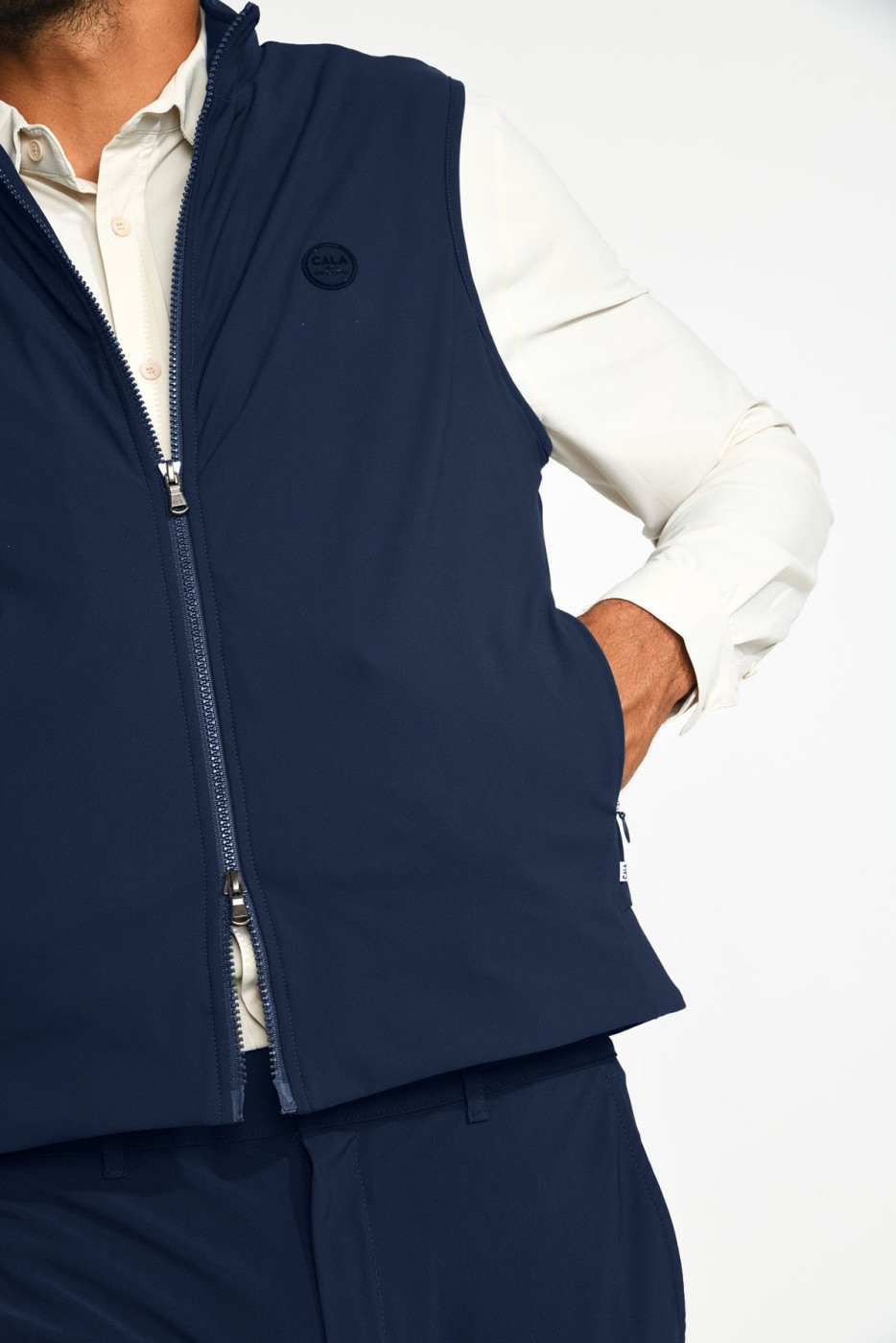 Blouson sans manche packable bleu marine SANDRO CATANIA - 2