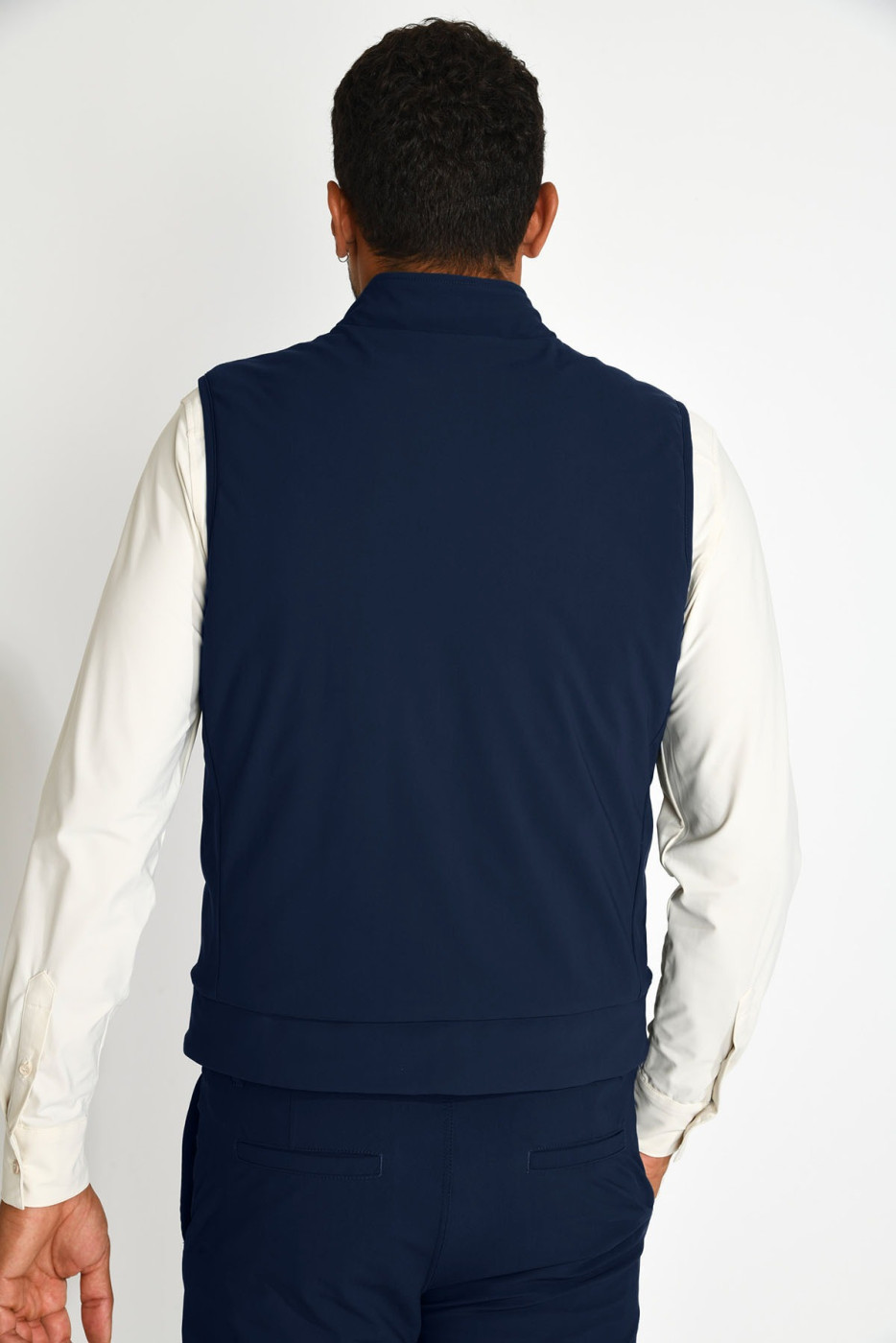Blouson sans manche packable bleu marine SANDRO CATANIA - 3