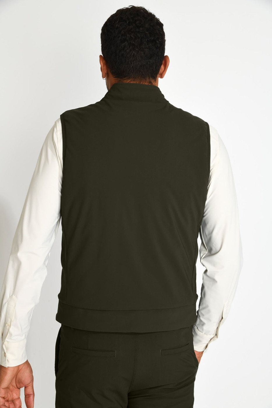 Blouson sans manche packable kaki SANDRO CATANIA - 4