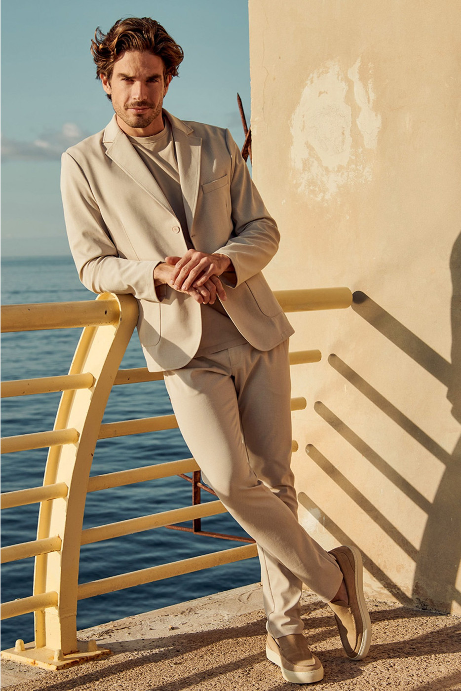 Pantalon beige SERGE OSTIA - 11
