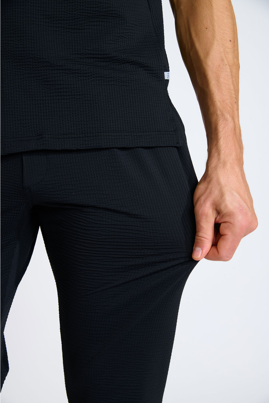 Pantalon noir THOMAS TRIESTE - 4
