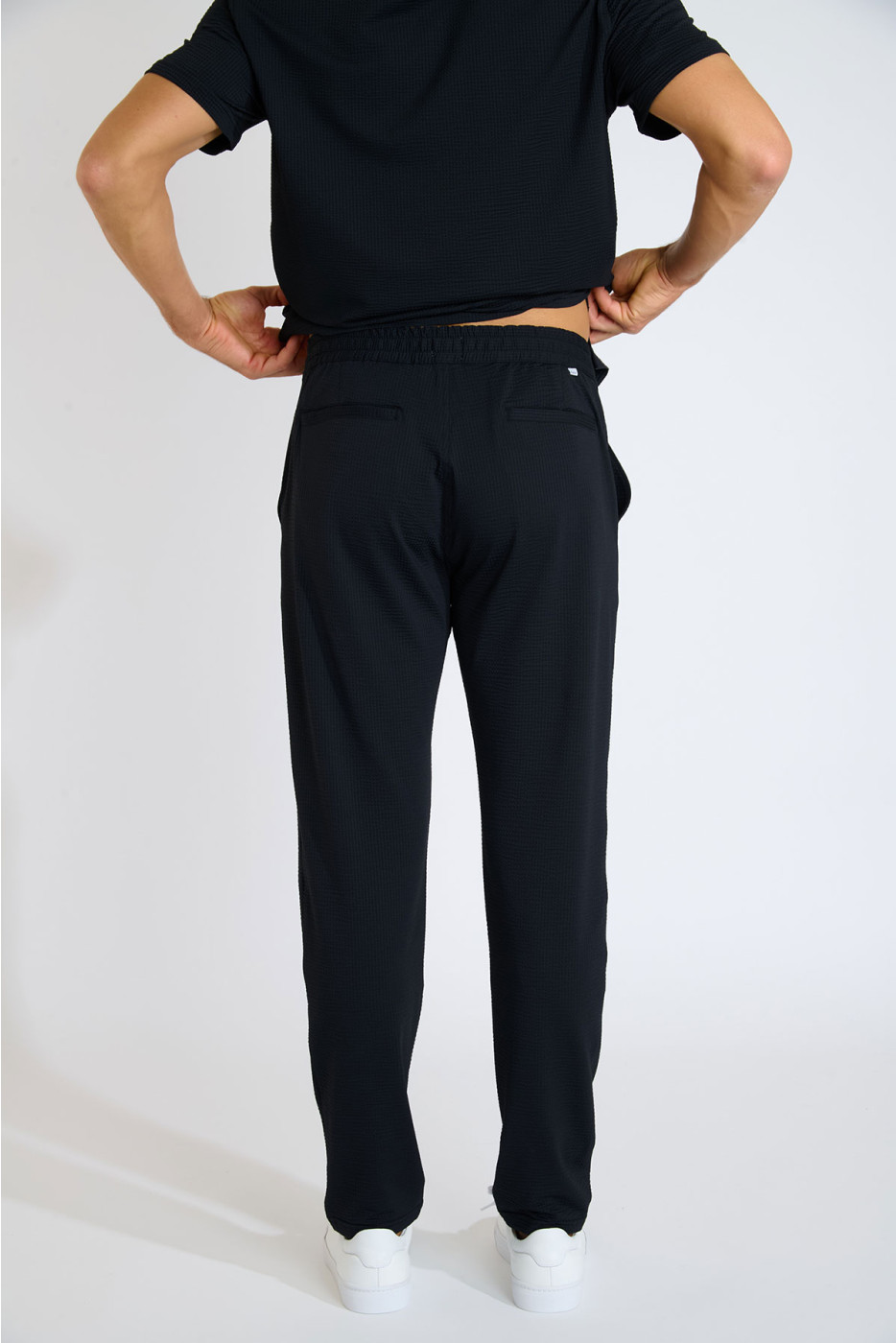 Pantalon noir THOMAS TRIESTE - 7